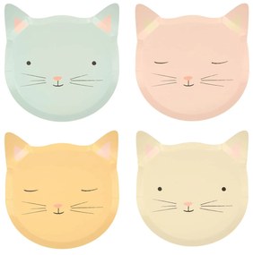 Meri Meri Papierový tanier Cute Kitten 8 ks