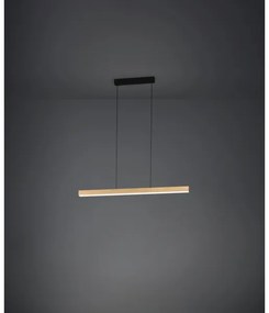 Eglo 390369 - LED Stmievateľný luster na lanku MONTEBUONO LED/21W/230V 3000K hnedá