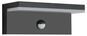 Brilagi-LED Vonkajšie nástenné svietidlo so senzorom TESSI LED/10W/230V čierna IP54