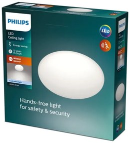 Philips - LED Stropné svietidlo so senzorom SHAN 1xLED/12W/230V 4000K