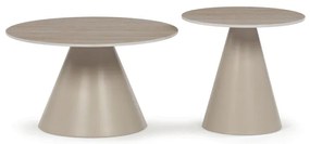 Autronic BONTEC Konferenčný stolík 70x70x40, 5cm, keramika, mramor, CT-F4118 BK Farba: Béžová