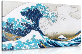 Obraz reprodukcia Veľká vlna z Kanagawa - Kacušika Hokusai - 90x60