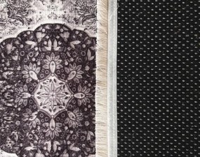 Sivý koberec so vzorom v orientálnom štýle Šírka: 80 cm | Dĺžka: 150 cm