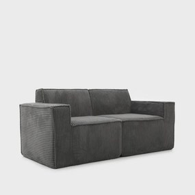 Dvojmiestna pohovka LYKKE tmavosivá 746826