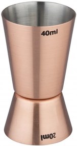 Bar@drinkstuff Jigger medená odmerka 20ml/40ml