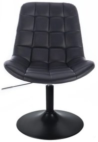 LuxuryForm DESIGN Stolička PARIS na čiernom tanieri - čierna