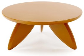 Konferenčný stolík Soraya 80 cm horčicovo žltý