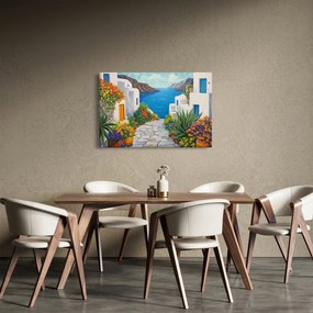Obraz - Grécka ulička (90x60 cm)