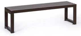 Parková lavička ALURA, 1500 mm, hnedá