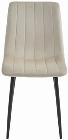 Set dvoch jedálenských stoličiek LAVA zamatové béžové