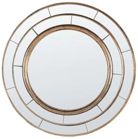 Okrúhle nástenné zrkadlo ø 40 cm zlaté BELCHITE Beliani