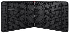 Cateringový stůl RATTAN 180 cm černý