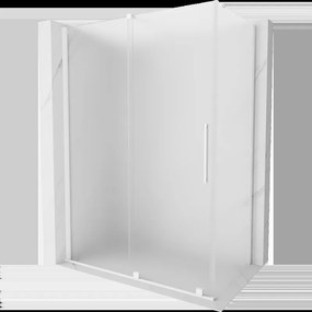Mexen Velar sprchovací kút posuvný 160 x 80 cm, mrazivý, biely - 871-160-080-31-20