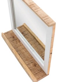 furniture-nabytek.cz - Masívne kúpeľňové zrkadlo Pune z mangového dreva, lakované, viacfarebné – 70×15×76 cm