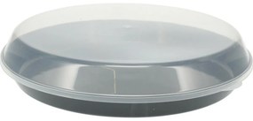 EH Servírovacia plastová misa s vekom 35,5 x 8,5 cm, čierna