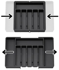 Organizér na príbory GARFO čierny