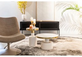 Kovový okrúhly odkladací stolík ø 60 cm Glam – Zuiver