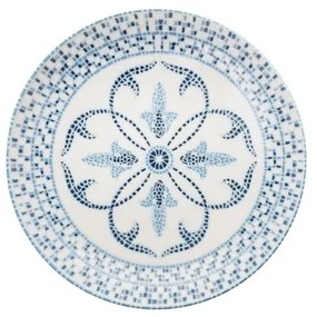 24-dielna jedálenská súprava z porcelánu v elegantnej modrej