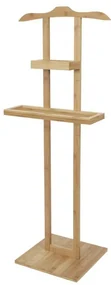 Bambusový stojan na oblečenie Compactor Bamboo, hnedá