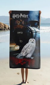 Jerry Fabrics Bavlnená froté osuška 70x140 cm - Harry Poter "Hedwig"