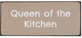 IB LAURSEN Plechová ceduľa Queen of the Kitchen