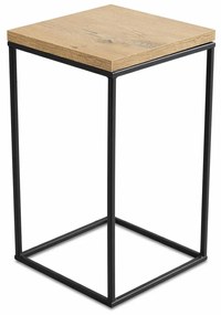 STOJAN NA KVETINÁČ BASICLOFT 40X24X24 CM ČIERNA/HNEDÁ