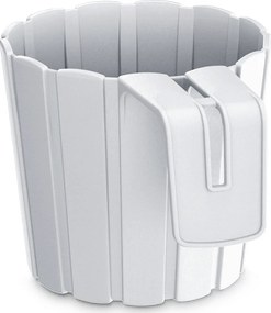 Plastový balkónový kvetináč DDEZ150 14,4 cm - biela