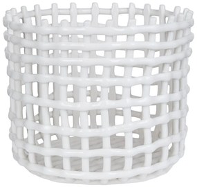CRAFT Keramický košík 24 cm – biela