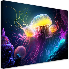 Gario Obraz na plátne Podmorské medúzy Rozmery: 120 x 80 cm
