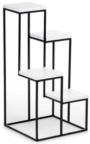 Stojan na kvety KASKADA 70x34 čierna/biela