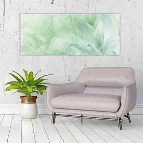 Obraz - Zelený kvet (120x50 cm)