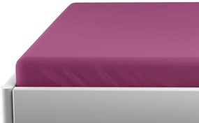 Jersey plachta do detskej postieľky EXCLUSIVE 70x140 cm vínová