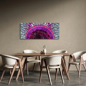 Abstraktný obraz - fialové vetvy (120x50 cm)