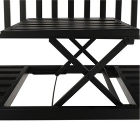 Tempo Kondela Záhradná lavička so stolíkom, čierna, DAGNO