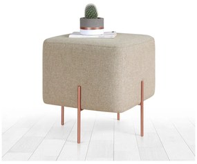 Béžový taburet Copper – Artie