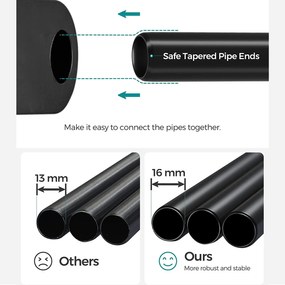 Šatníková skriňa, prenosná modulárna skriňa, čierna