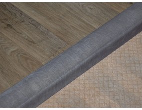 Tmavosivá zamatová čalúnená dvojlôžková posteľ s úložným priestorom s roštom 160x200 cm Jade - Bobochic Paris