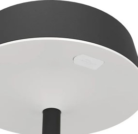 Eglo 75876-LED Solárne nabíjateľná stmievateľná stolová lampa SIMERI LED/3W/5V 1800mAh IP44 čierna