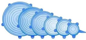 Zaparkorun Silikónová viečka na nádoby - 6 ks