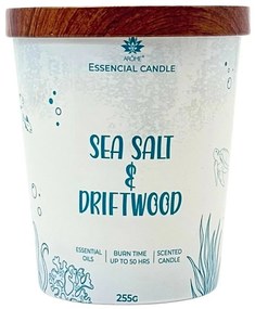 Sviečka Arome v skle s kovovým viečkom 255g Morskásoľ a driftwood