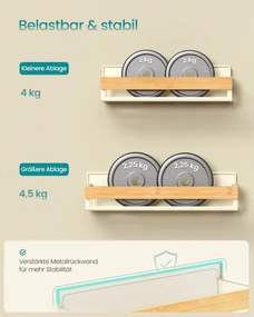 Sada kuchynských políc KCS062WD01 (4 ks)