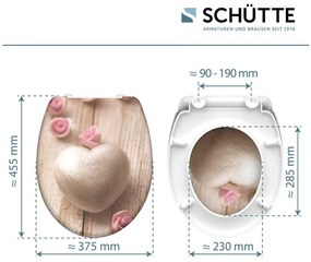 Schütte WC sedadlo z duroplastu (Romantické)  (100335933)