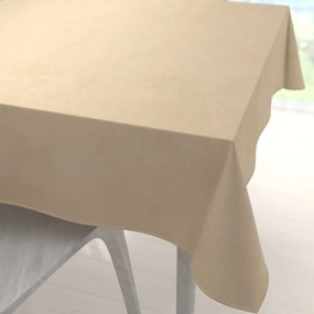 Biante Veľký zamatový štvorcový obrus Velvet Prémium SVP-045 Kávovo béžový 150x150 cm