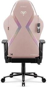 Ružová látková herná stolička X-Horn 2.0 Rainbow Pink, Normal