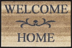 Welcome home- béžová rohožka 50x75 cm