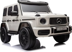 LEAN CARS Elektrické autíčko Mercedes G63 XXL biele 4x4 24V