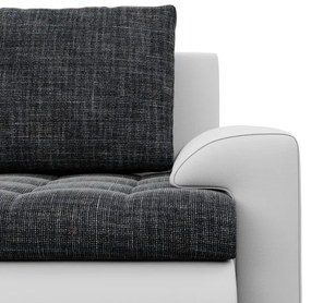 Trojmiestna rozkladacia sedačka FORESTA popolová / biela