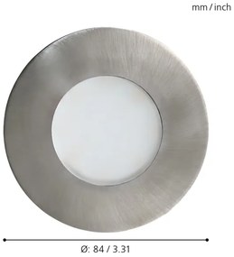 Eglo 94092 - LED kúpeľňové podhľadové svietidlo MARGO 1xGU10/5W/230V IP65