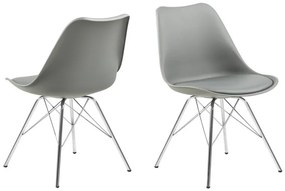 Dizajnová stolička Nasia, sivá
