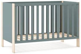 Postieľka 60x120 cm v prírodnej farbe/sivozelená Esteban – Marckeric